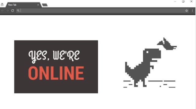 Dinosaur game no internet